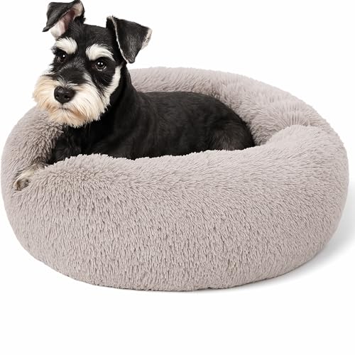 SEOUGEE Beruhigendes Donut-Katzenbett, flauschiges, rundes Plüsch-Hundebett, gemütlich, weich, waschbar, Kissen, wärmendes Haustierbett mit rutschfester Unterseite, Anti-Angst, schlafendes Kuschelnest SEOUGEE Beruhigendes Donut-Katzenbett, flauschiges, rundes Plüsch-Hundebett, gemütlich, weich, waschbar, Kissen, wärmendes Haustierbett mit rutschfester Unterseite, Anti-Angst, schlafendes Kuschelnest von SEOUGEE