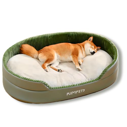 SEOUGEE Hundebett Groß Waschbar – Beruhigendes Rundes Haustierbett aus Plüsch für Indoor-Hunde und Katzen | Weiches, gemütliches Wendekissen | Anti-Angst | Rutschfeste Unterseite | Kleines, mittleres SEOUGEE Hundebett Groß Waschbar – Beruhigendes Rundes Haustierbett aus Plüsch für Indoor-Hunde und Katzen | Weiches, gemütliches Wendekissen | Anti-Angst | Rutschfeste Unterseite | Kleines, mittleres von SEOUGEE