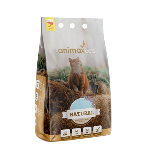 Klumpstreu für Katzen aus Stroh 8 L - Katzenstreu Klumpend - Staubfrei und Duft von Lavendel - 100% Natürliche von SEPIR von SEPIR