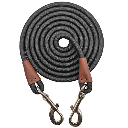 SEPXUFORE Hundeleine, robust, Nylon, kariert, für mittelgroße und große Hunde, für drinnen und draußen, zum Spielen, Camping, Hinterhof, 20,3-35,2-15,2 m von SEPXUFORE