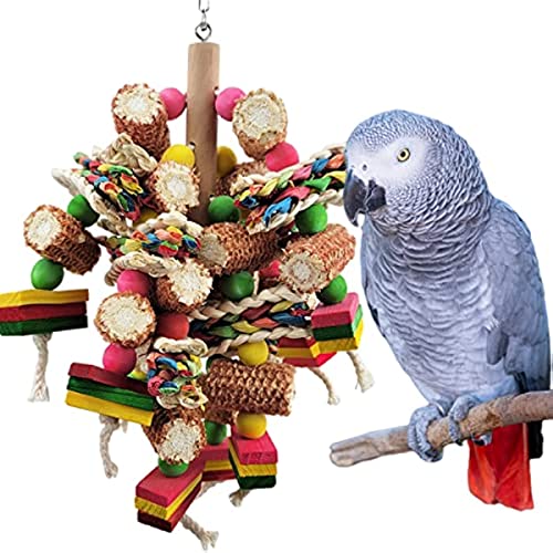 SERPEN Vogelspielzeug, Naturholzblock Papageienspielzeug für afrikanische graue Papageien, Amazonaspapageien, Aras, Lebensmittelqualität, Liebesvögel, Papageienkäfig, Spielzeug. SERPEN Vogelspielzeug, Naturholzblock Papageienspielzeug für afrikanische graue Papageien, Amazonaspapageien, Aras, Lebensmittelqualität, Liebesvögel, Papageienkäfig, Spielzeug. von SERPEN
