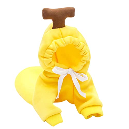 SERUMY Hundekleidung, niedliche Hundekleidung für mittelgroße und große Hunde, Winter, Herbst, warmer Haustier, Hunde, Kapuzenmantel, Hunde, Chihuahua, Welpen, Kostüm, weiche Jacke, Gelb, L SERUMY Hundekleidung, niedliche Hundekleidung für mittelgroße und große Hunde, Winter, Herbst, warmer Haustier, Hunde, Kapuzenmantel, Hunde, Chihuahua, Welpen, Kostüm, weiche Jacke, Gelb, L von SERUMY