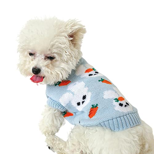 SERUMY Hundekleidung warme Hundekleidung Welpenjacke Mantel Katzenkleidung Hundepullover Winter Hundemantel Kleidung für kleine Hunde Chihuahua Kostüm Mantel - 2 Blau Kaninchen, Xs von SERUMY