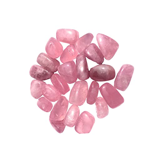 SEWACC Rose 1 Packung Kristall-Heilsteine Liebeskristallsteine Edelstein-Achat-Perlen Trommelsteine Trommelkies Unregelmäßiger Rosafarbener Kristall Trommelkies Kristallsteine von SEWACC