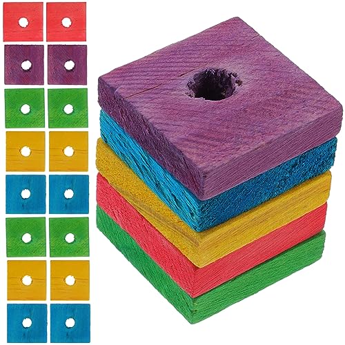SEWACC 100pcs Papagei Holz Kauspielzeug Vogelspielzeug Holzblöcke Mini Holzspäne für DIY Spielen Kauen Zerkleinern SEWACC 100pcs Papagei Holz Kauspielzeug Vogelspielzeug Holzblöcke Mini Holzspäne für DIY Spielen Kauen Zerkleinern von SEWACC