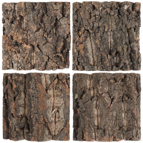 SEWACC Korkrindenstücke für Reptilienrinde, flach, Kork, Bettwäsche, Terrarien, Substrat für Schlangen, Spinnen, Bartagamen, Frösche, Tankzubehör, 4 Stück SEWACC Korkrindenstücke für Reptilienrinde, flach, Kork, Bettwäsche, Terrarien, Substrat für Schlangen, Spinnen, Bartagamen, Frösche, Tankzubehör, 4 Stück von SEWACC