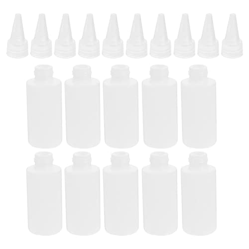 SEWACC Regenauffangbehälter Squeeze- Flaschen Leere Spenderflaschen: - - Applikatorflaschen 100 60- - Squeeze- Flaschen Nachfüllbare Ketchup- - Sirup- Sauce Kunststoffbehälter von SEWACC