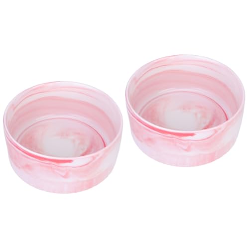 2 STK Futternapf für Katzen Haustier Betta-Aquarium-Dekorationsraum Wassernäpfe für Hundefutter keramikschüsseln Keramik schüssel Hundenapf aus Keramik Katzennapf Bambus Rosa SEWOART 2 STK Futternapf für Katzen Haustier Betta-Aquarium-Dekorationsraum Wassernäpfe für Hundefutter keramikschüsseln Keramik schüssel Hundenapf aus Keramik Katzennapf Bambus Rosa SEWOART von SEWOART