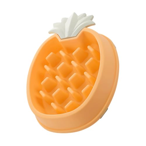 SEWOART Hunde-napf Aus Langlebigem Material Ananas-Form Für Langsames Fressen Geeignet Für Nass Und Trockenfutter Haustierbedarf von SEWOART