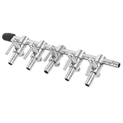 Edelstahl Aquarium Luftpumpe Flow Control Verteiler Splitter Rohr 4mm Innendurchmesser Hebel Schlauch Tap Distributor von SEWOART