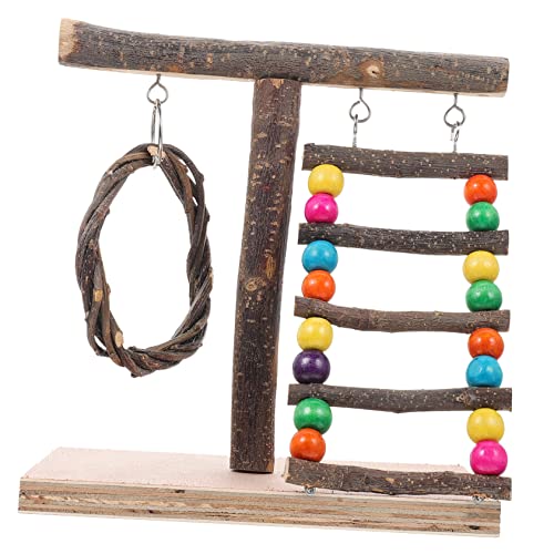 SEWOART Papagei Stationäre Rack Haustier Vogel Barsch Holz Desktop Spielzeug Interaktive Spielset SEWOART Papagei Stationäre Rack Haustier Vogel Barsch Holz Desktop Spielzeug Interaktive Spielset von SEWOART