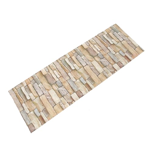 SEWOART Wandtapete Selbstklebend Ziegelmuster Terrarium Hintergrund Ziegelaufkleber Reptilienbecken Dekoration 1 Blatt von SEWOART
