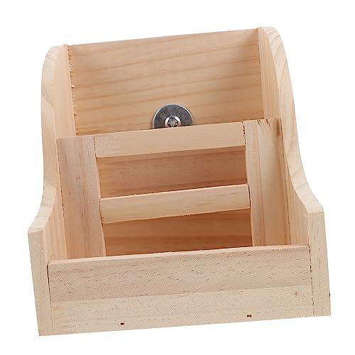 SEWOART 1 Satz Grasständer aus Holz für Haustiere kanninchenfutter Futter Hasen Futter Heuhalter Rabbit cage Hasen heuraufe Wurf Käfig Hamster zubehör kleines Feeder-Rack Holzgestell Khaki von SEWOART