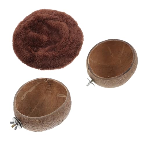SEWOART 1 Satz Hamsternest kokosschalen Kokosnuss Schale Hamsterfutterbehälter Futterbehälter für Meerschweinchen Hamsterschale für Haustiere Futterautomat für Hamster Kokosnussschalennest SEWOART 1 Satz Hamsternest kokosschalen Kokosnuss Schale Hamsterfutterbehälter Futterbehälter für Meerschweinchen Hamsterschale für Haustiere Futterautomat für Hamster Kokosnussschalennest von SEWOART