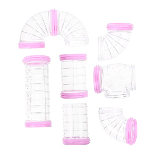 SEWOART 1 Satz Hamsterpfeife Hamsterversteck Röhre Hamsterspielplatz Käfig Für Hamster Sandspielzeug Für Hamster Spielzeug Für Hasen Guinea-Tunnel Und Röhren Spielen Jaulas Rosa Plastik SEWOART 1 Satz Hamsterpfeife Hamsterversteck Röhre Hamsterspielplatz Käfig Für Hamster Sandspielzeug Für Hamster Spielzeug Für Hasen Guinea-Tunnel Und Röhren Spielen Jaulas Rosa Plastik von SEWOART