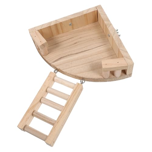 SEWOART 1 Satz Hamsterständer Chinchilla - Meerschweinchenstall Frettchen Röhre Hamster -spielstall Ratten Rad Kaninchenstall Leitern Meerschweinchenkäfig Büffel Hölzern von SEWOART