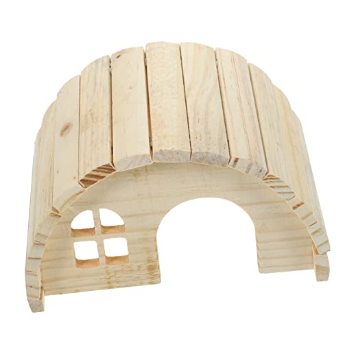 SEWOART Hamster Versteck Aus Holz Kleines Schlafhaus Für Hamster Spielzeug Für Kleine Haustiere Hölzernes Hamsterhaus Zubehör Für Hamsterkäfig von SEWOART