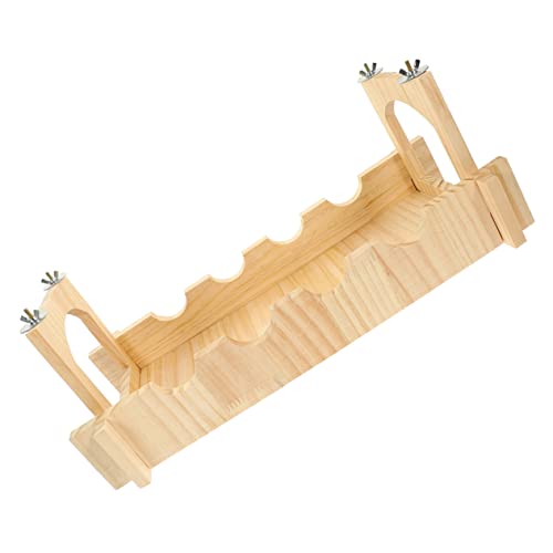 SEWOART Kleintier Zubehör Holzhängebrücke Spielzeug Für Meerschweinchen Hamsterbrücke Haustierversteckbrücke Holzbrücke Für Kleine Haustiere von SEWOART