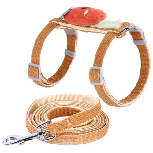SEWOART 1satz Cat Und Set Für Katzen Verstellbares Geschirr Für Kleine Haustiere Atmungsaktives Und Ausbruchsicheres Design Für Und Outdoor-aktivitäten Orange SEWOART 1satz Cat Und Set Für Katzen Verstellbares Geschirr Für Kleine Haustiere Atmungsaktives Und Ausbruchsicheres Design Für Und Outdoor-aktivitäten Orange von SEWOART