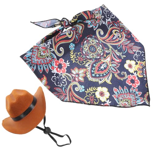 SEWOART Hundehüte Haustierzubehör-Set 2-teiliges Hunde-Bandana-Set Stilvolles Haustier-Bandana Bequeme Dekorative Haustierkappe Für Hunde von SEWOART
