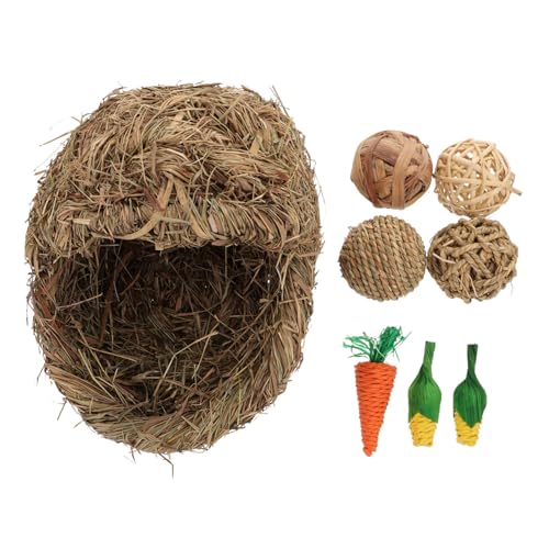 SEWOART 1 Satz Kaninchen-Gras-Nest Versteck Häschen Zeug Hasen Hamster Heu Kaninchenhaus Verschachtelung Bettwäsche Für Haustier Kaninchenhütte Kaninchengrashaus Stroh SEWOART 1 Satz Kaninchen-Gras-Nest Versteck Häschen Zeug Hasen Hamster Heu Kaninchenhaus Verschachtelung Bettwäsche Für Haustier Kaninchenhütte Kaninchengrashaus Stroh von SEWOART
