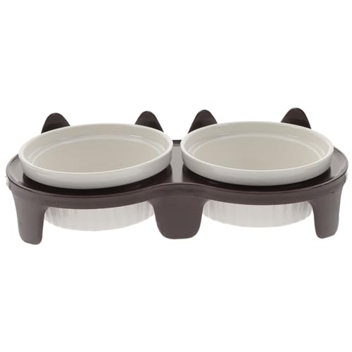 SEWOART 1 Satz Katzennapf Aus Keramik Katzennapf Erhöht Schwarze Katze Fütterung Wasserschale Geneigter Katzennapf Erzogen Katzennäpfe Katzenfutter Schöner Katzennapf Light Brown von SEWOART