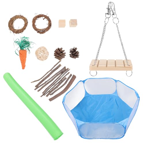 SEWOART 1satz Hamster Spielzeug Und Holzspielzeug Für Kleintiere Teiliges Molarspielzeug Und Spielbereich Für Meerschweinchen Und Hamster Natürlichem Leicht Zu Reinigen Robust Und von SEWOART