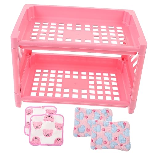 SEWOART Etagenbett für Meerschweinchen multifunktionales Haustierbett für Kaninchen und Hamster 2 zusätzliche Decken SEWOART Etagenbett für Meerschweinchen multifunktionales Haustierbett für Kaninchen und Hamster 2 zusätzliche Decken von SEWOART