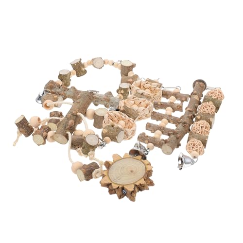 SEWOART 1 Satz Papageienklauenstock Schnabel Nagel beißen Kratzen Schleifer Bird Toys papageienspielzeug Papageienklettern Papageienkauen Vogelkäfig Vogelspielzeug Pfeffer Holz von SEWOART