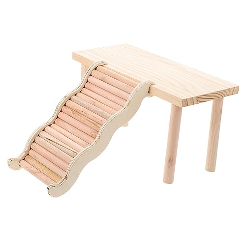 SEWOART 1 Satz Plattform Für Hamster Fliegen Hundezaun Drinnen Hamsterleiter Und Plattform Labyrinth Rennmaus Leiterspielzeug Für Haustiere Abs Käfighamster Hängematte Ding Coop Hölzern von SEWOART