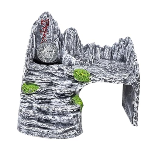 SEWOART 1 Satz Schildkröten-Terrasse Käfig Schildkröten-Dock Aquarium Schildkröten-Sonnenbank Schwimmende Schildkrötenplattform schleichtiere Tankdekoration Tank Habitat Stütze Dark Grey von SEWOART
