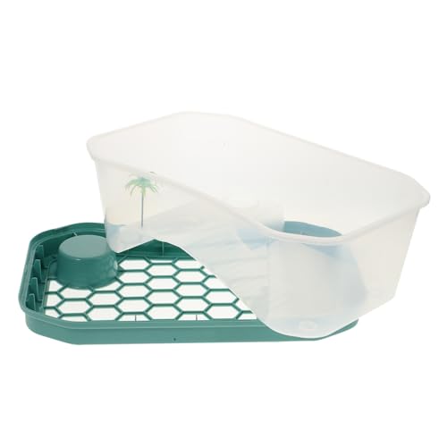 SEWOART 1 Satz Schildkrötenbecken Kunststoffbecken Starter Für Schildkrötenpanzer Mit Deckel Aquarium Mit Schildkröten Klein Tank Turtle Panzerzubehör Schildkrötenblock Plastik von SEWOART
