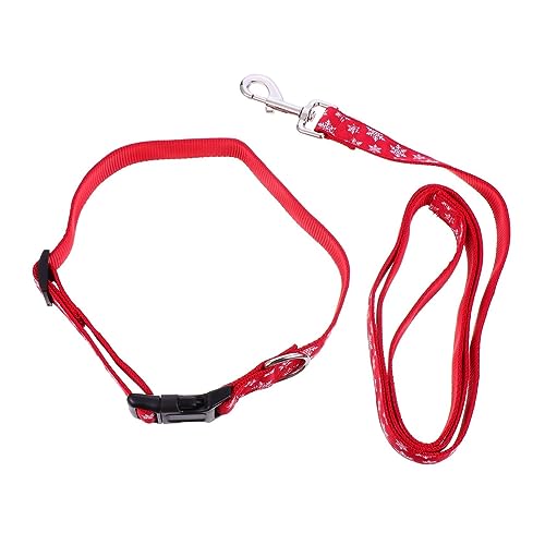 SEWOART 1satz Pet Weihnachtsset Verstellbares Halsband Und Mit Schneeflocken-Muster Für Hunde Teiliges Set Für Festliche Format von SEWOART