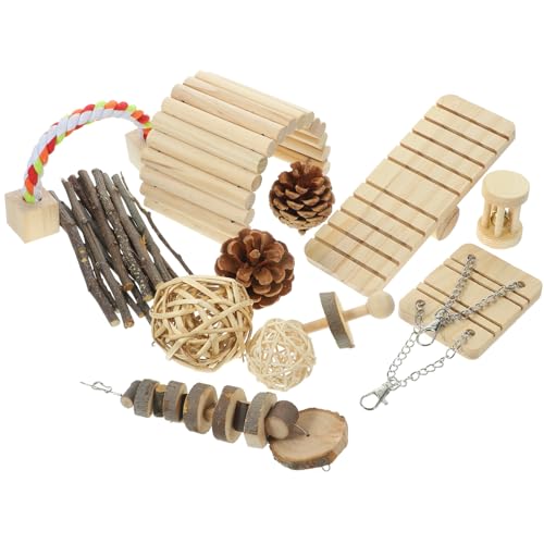SEWOART Holzrahmen Spielzeug Für Hamster Kauspielzeug Wippe Schaukel Zubehör Für Hamsterkäfige Und Kleintiere SEWOART Holzrahmen Spielzeug Für Hamster Kauspielzeug Wippe Schaukel Zubehör Für Hamsterkäfige Und Kleintiere von SEWOART