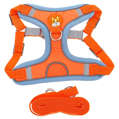 SEWOART Hundetraining Hundegeschirr Leinen Set Verschleißfestes Haustiergeschirr Orange M SEWOART Hundetraining Hundegeschirr Leinen Set Verschleißfestes Haustiergeschirr Orange M von SEWOART
