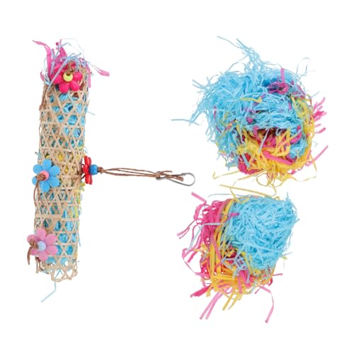 SEWOART 1 Satz Vogel Spielzeug Bird Toys papageienspielzeug kleines Vogelspielzeug Papagei, der hängendes Spielzeug sucht Spielzeuge Papageienbissspielzeug Haustierspielzeug bunt von SEWOART