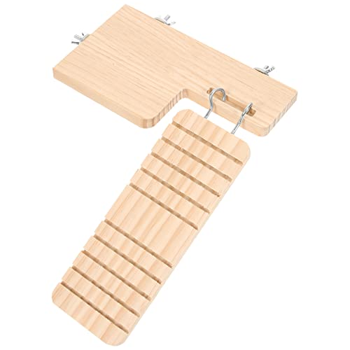 SEWOART Handgefertigtes Plattformleiter-Set Aus Holz Für Hamsterkäfig Sicheres Haustierspielzeug Design Im Zufälligen Stil von SEWOART
