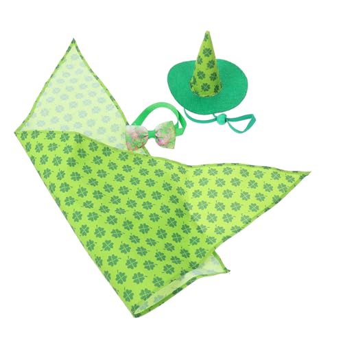 SEWOART Hundehalsband Mit Hut Für Tierparty Haustier-Accessoire Im St Patrick's Day-Stil Bequem Und Atmungsaktiv Für Alltag Und Feiern von SEWOART