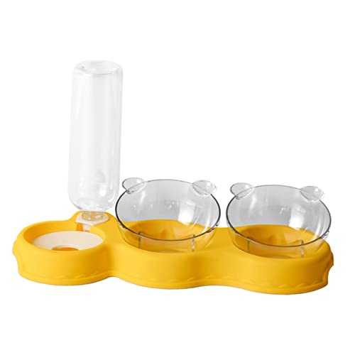 SEWOART Futterspender Für Katzen Mit Dreifachfunktion Wasserflasche Automatischer Wasserspender Für Katzen 2 Näpfe Zum Trinken Kleiner Haustiere SEWOART Futterspender Für Katzen Mit Dreifachfunktion Wasserflasche Automatischer Wasserspender Für Katzen 2 Näpfe Zum Trinken Kleiner Haustiere von SEWOART
