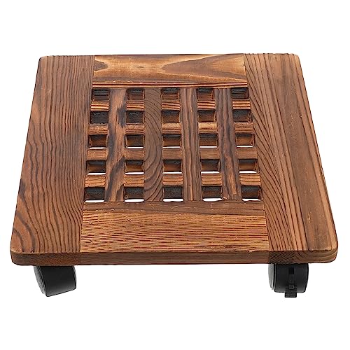 SEWOART 1stück Movable Flowerpot Tray Mit Stabilen Kunststoffrädern Holzuntersetzer Für Blumentöpfe Leicht Und Platzsparend Mit Luftdurchlässigem Design Für Pflanzenpflege SEWOART 1stück Movable Flowerpot Tray Mit Stabilen Kunststoffrädern Holzuntersetzer Für Blumentöpfe Leicht Und Platzsparend Mit Luftdurchlässigem Design Für Pflanzenpflege von SEWOART