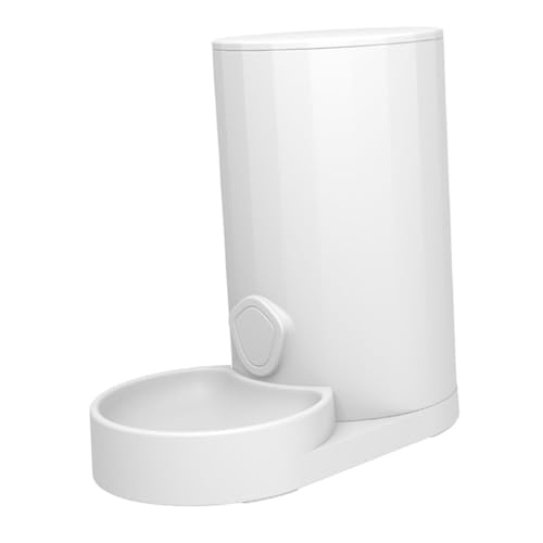 SEWOART 1 Stück Futterautomat für Haustiere pet Feeder pet Food Container Automatic Dog Feeder Haustierfutterbehälter automatisch Kiste Katzenfutter Hundenapf Plastik abs Weiß von SEWOART