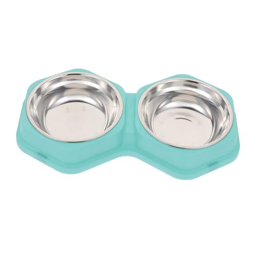 SEWOART Näpfe Für Katzen Slow Feeder Katzenfutternapf Wassernapf Hundefutter Doppelteller Haustier von SEWOART