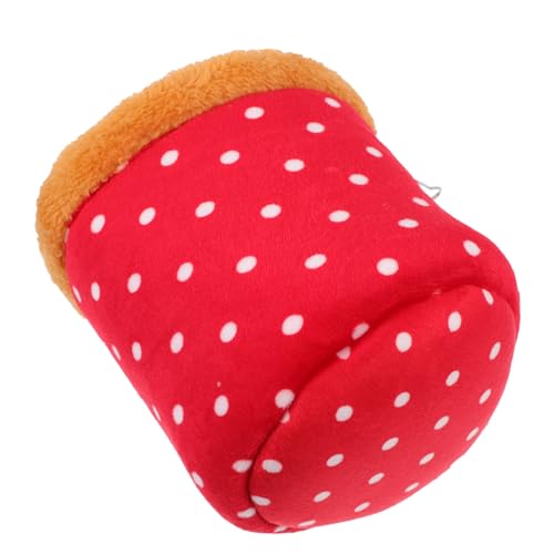SEWOART 1 Stück Hamster Baumwollnest Schlafsack Warmes Nest Chinchilla-baumwollnest Hamsterhaus Schlafzubehör Für Hamster Warmes Haustiernest Haustierbett Winternest Baumwolle Rot von SEWOART