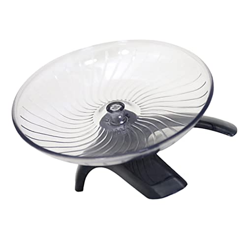 SEWOART 1 Stück Hamster Fliegende Untertasse Hamsterräder Tank Für Haustiere Hund Hamster Laufrad Rennmaus Rad Drahtgeflecht Igelrad Hamsterträger Abs Plastik Grey von SEWOART