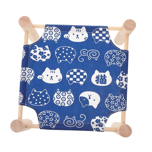 SEWOART 1 Stück Hamsternest Versteck Zwinger Hamsterbettwäsche Haustier Hängematte Für Kleintiere Drinnen Weiche Hamsterhängematte Selbst Modern Plüsch Erhöht Erzogen Blue Baumwolle von SEWOART