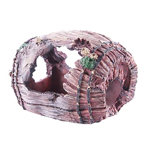 SEWOART 1 Stück Haustier verstecken Aquarium versteck Aquarium Zubehör Aquariumzubehör Dekoration Höhle schleichtiere kreatives Aquarium Garnelen verstecktes Harz Brown von SEWOART