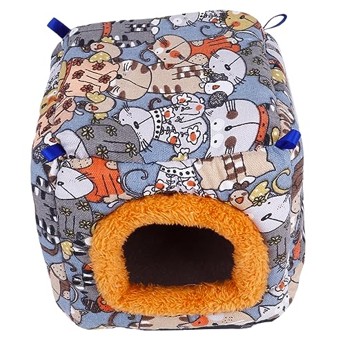 SEWOART 1 Stück Haustiernest kuschelhöhle haustierbett pet Bed petbett Meerschweinchenhäuschen Hamsterhäuschen klein für Guinea Heu Bettwäsche Haustier warmes Hamsterbett Hamsterhaus von SEWOART