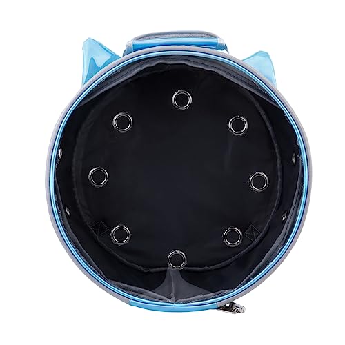 SEWOART 1 Stück Haustiertasche pet Backpack Hundetrage für Welpentasche Katzentransporter Katzen -Rucksäcke Katzen Rucksack Reiserucksack Transportbox für Haustiere Hundetasche PVC Blue von SEWOART