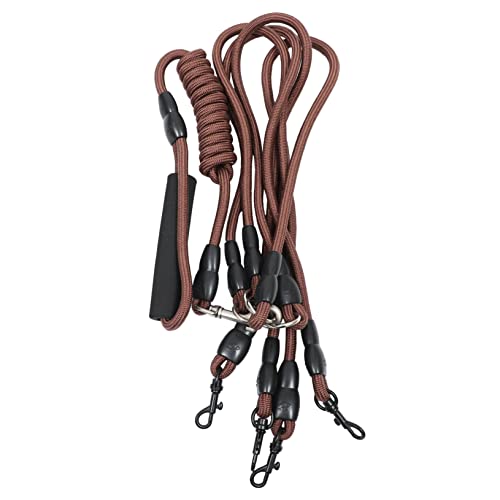 SEWOART 1 Stück Hundeleine Hund Mittel Einziehbarer Hund Hundeleine Für Große Hunde Klein Hundeleine, Vielseitig Verwendbar Leinen Für Kleine Hunde Für Welpen Vier Groß Führt Nylon Coffee von SEWOART