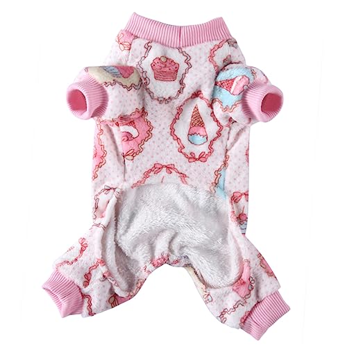 SEWOART 1 Stück Kleidung Für Haustiere Dackel Hundebekleidung Outfits Kostüm Hundekleidung Urlaub Größe Winter-hundepyjama Groß Nach Kleidung Für Vierbeinige Hunde Korallenvlies Rosa von SEWOART